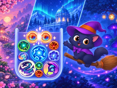 Purr Magic: Merge Balls